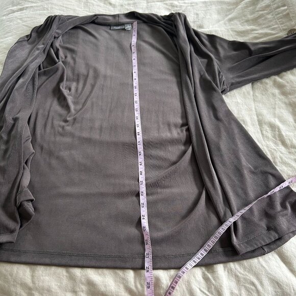 Chico's Charcoal Gray Open Cardigan - Picture 7 of 7